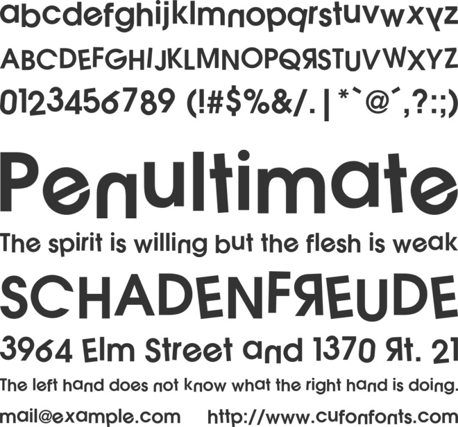 HBO Family Asia font preview