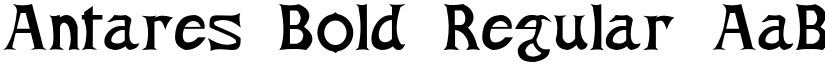 Antares Bold Regular font