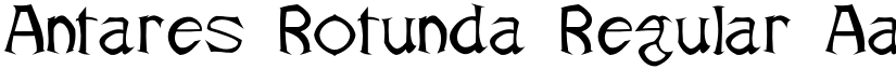 Antares Rotunda Regular font