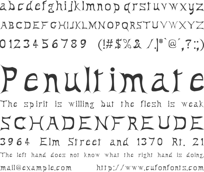 Antares Testura font preview