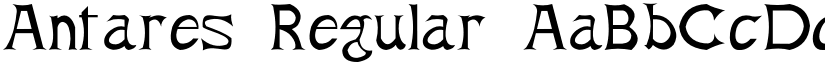 Antares Regular font