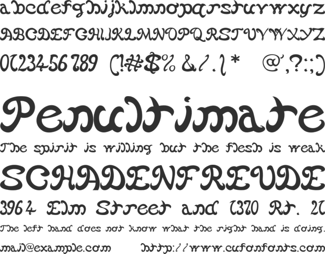 Vannucci Antico font preview