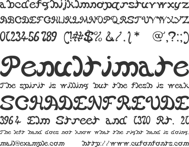 Vannucci Antico font preview