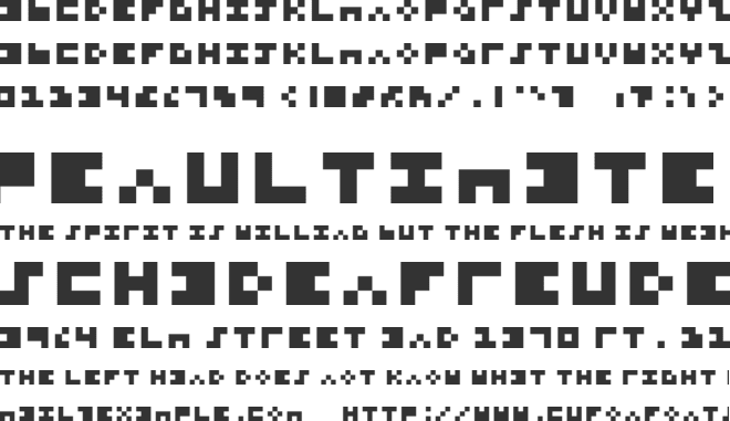 3x3 Pixels font preview