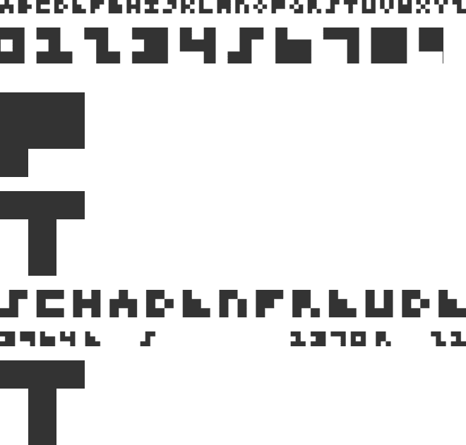 3-pixel font preview