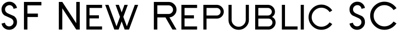 SF New Republic SC font