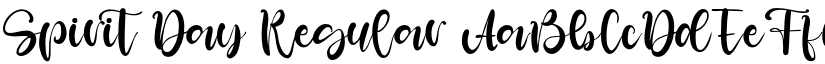 Spirit Day Regular font