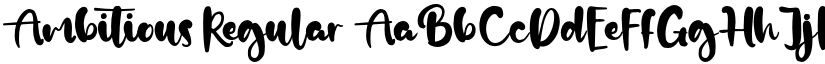 Ambitious Regular font