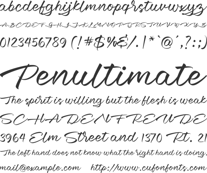 Biryllo font preview