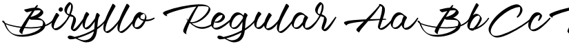 Biryllo Regular font