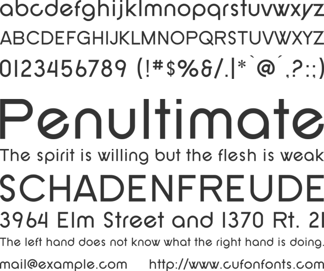 SF New Republic font preview