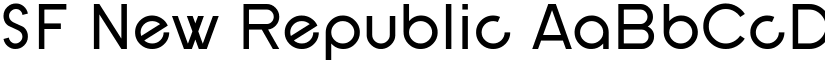SF New Republic font