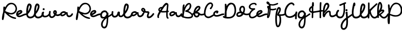 Relliva Regular font