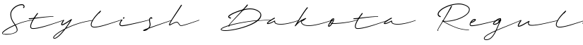 Stylish Dakota Regular font
