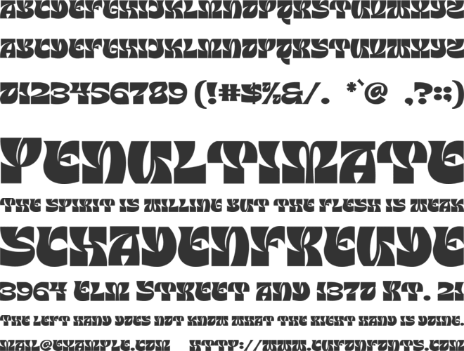 Milky Berly font preview