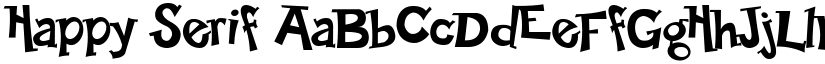 Happy Serif font