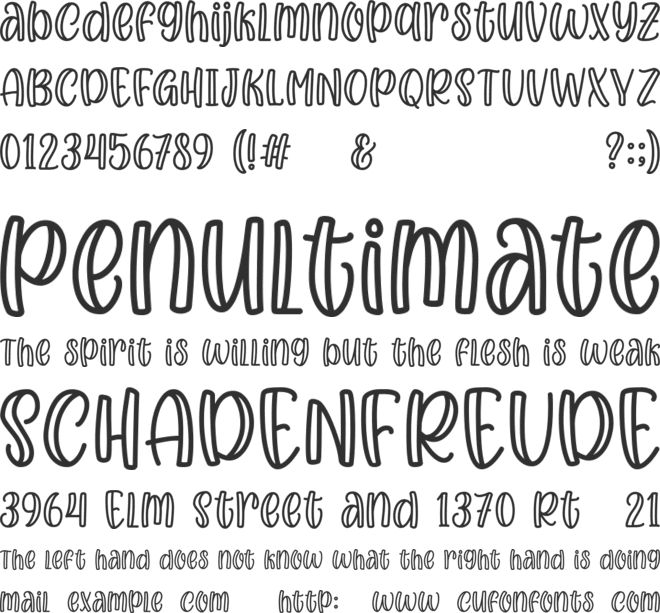 Sunday Morning font preview