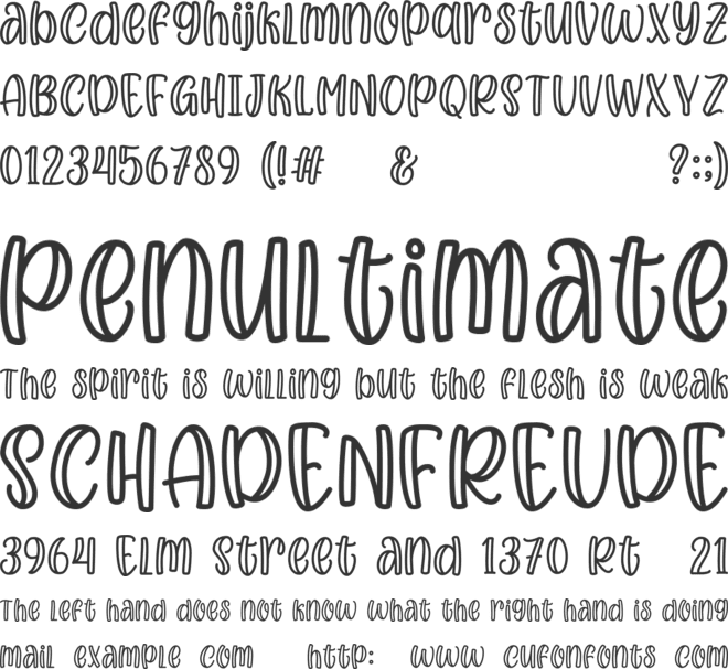 Sunday Morning font preview