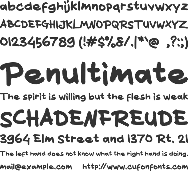 d Delapan font preview