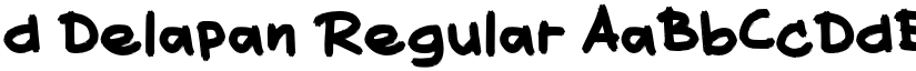 d Delapan Regular font