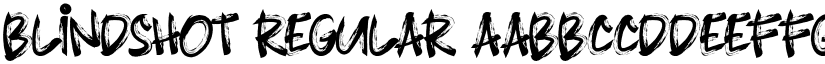 Blindshot Regular font