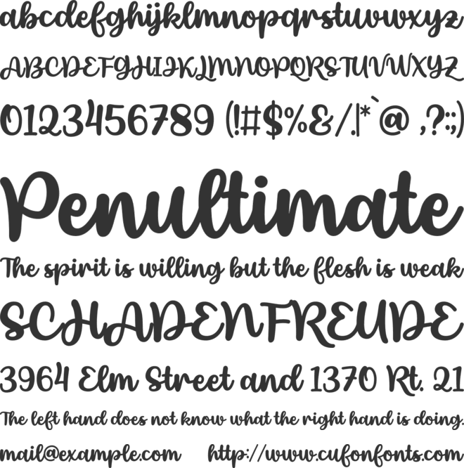 Beauty Adesha font preview