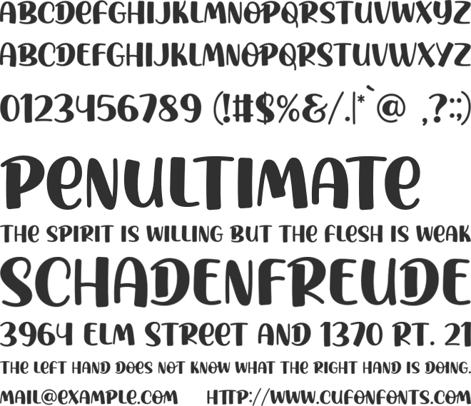 Athera Charlote font preview
