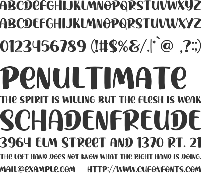 Athera Charlote font preview