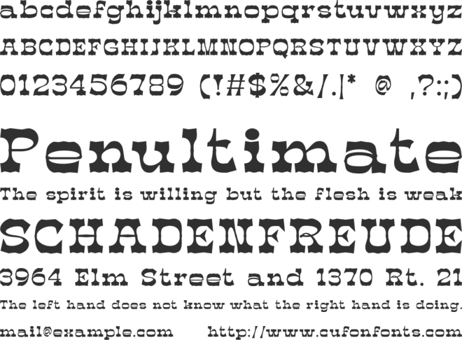Horseboy Hat free vertion font preview