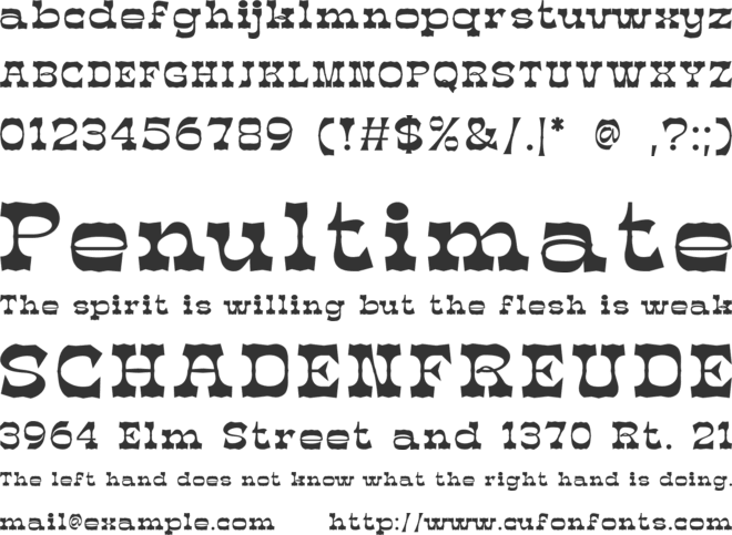 Horseboy Hat free vertion font preview