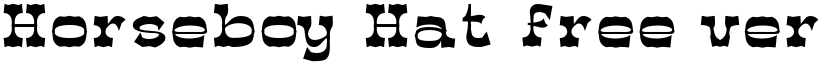 Horseboy Hat free vertion Regular font