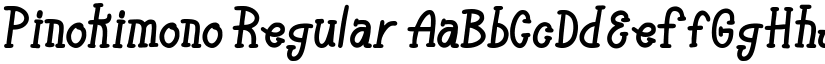 Pinokimono font download