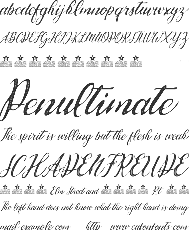 Waldorf Astoria Personal Use font preview