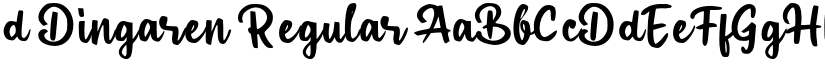 d Dingaren Regular font
