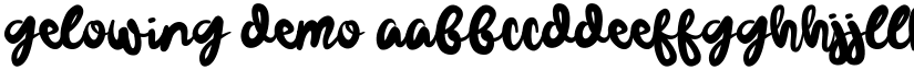 Gelowing Demo font