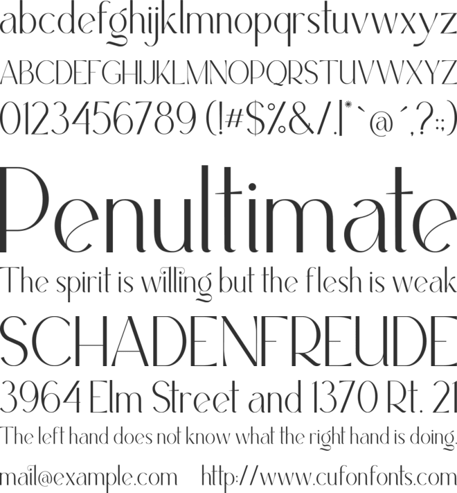 Callingstone font preview