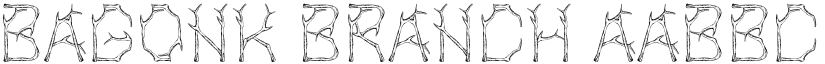 Bagonk Branch font