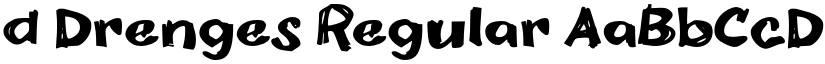 d Drenges Regular font