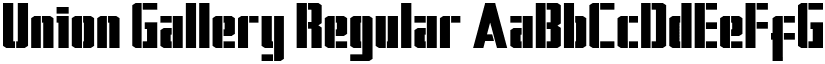 Union Gallery Regular font