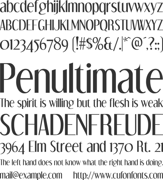 Dream Orphans font preview