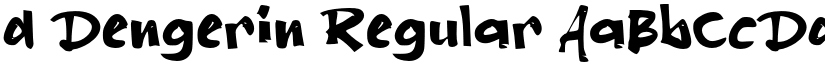 d Dengerin Regular font