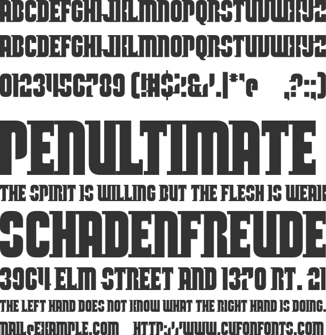 Doctor Beef font preview