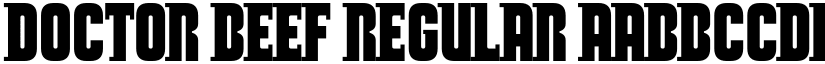 Doctor Beef Regular font