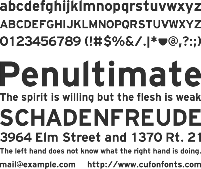Hit the Road font preview
