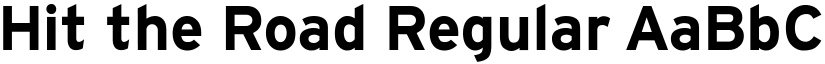 Hit the Road Regular font