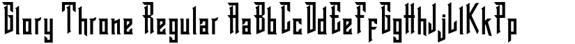 Glory Throne Regular font