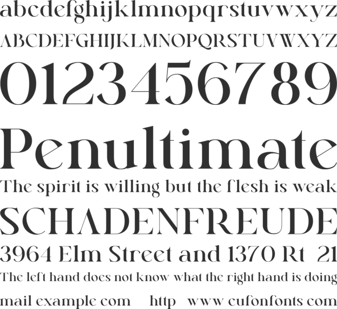 Keira Serif Free font preview