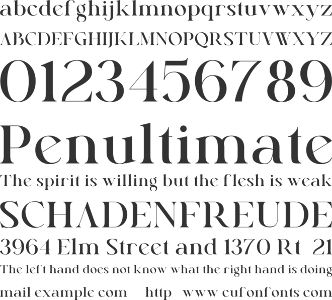 Keira Serif Free font preview