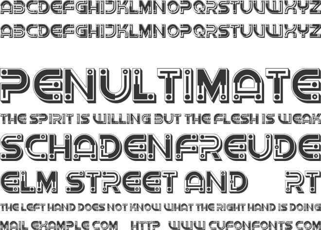 Macrame font preview