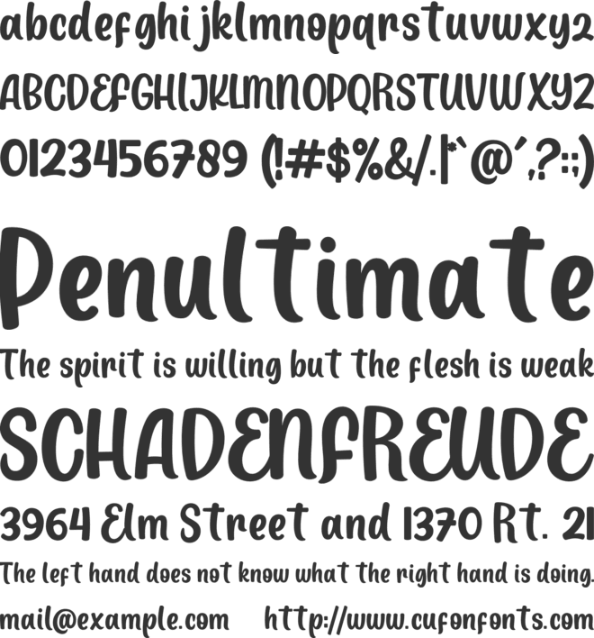 Mermaid Babies font preview